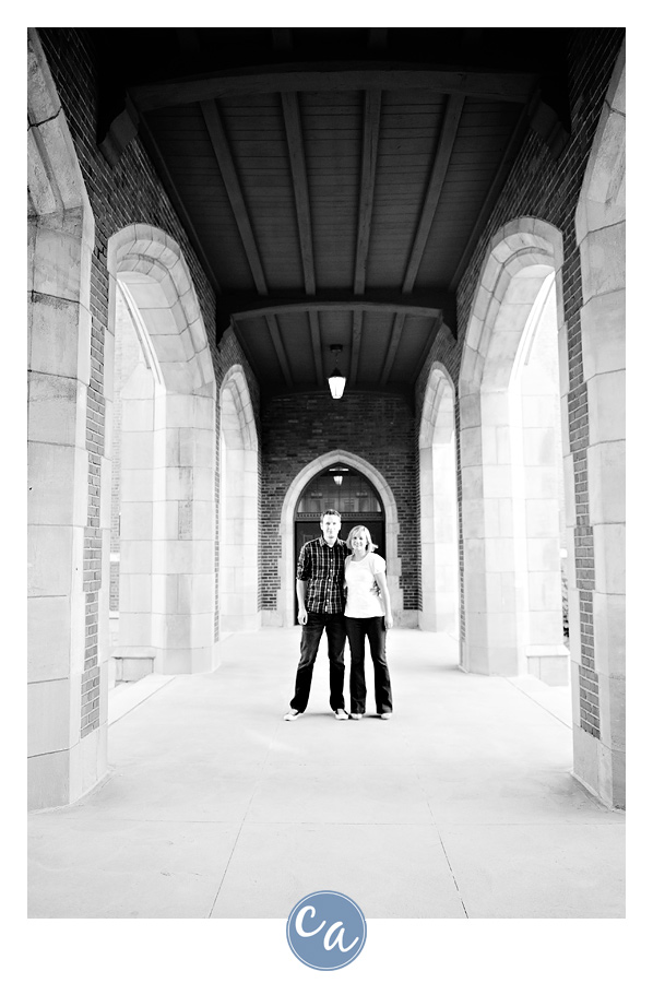 engagement session at john carroll university