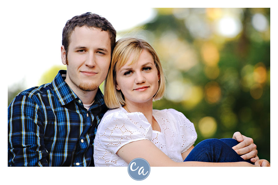 engagement session at john carroll university in ohio