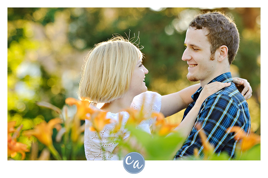 engagement session at john carroll university in ohio