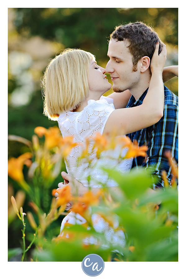 engagement session at john carroll university in ohio