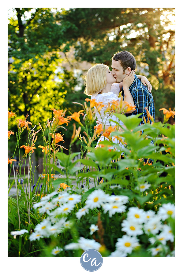 engagement session at john carroll university in ohio