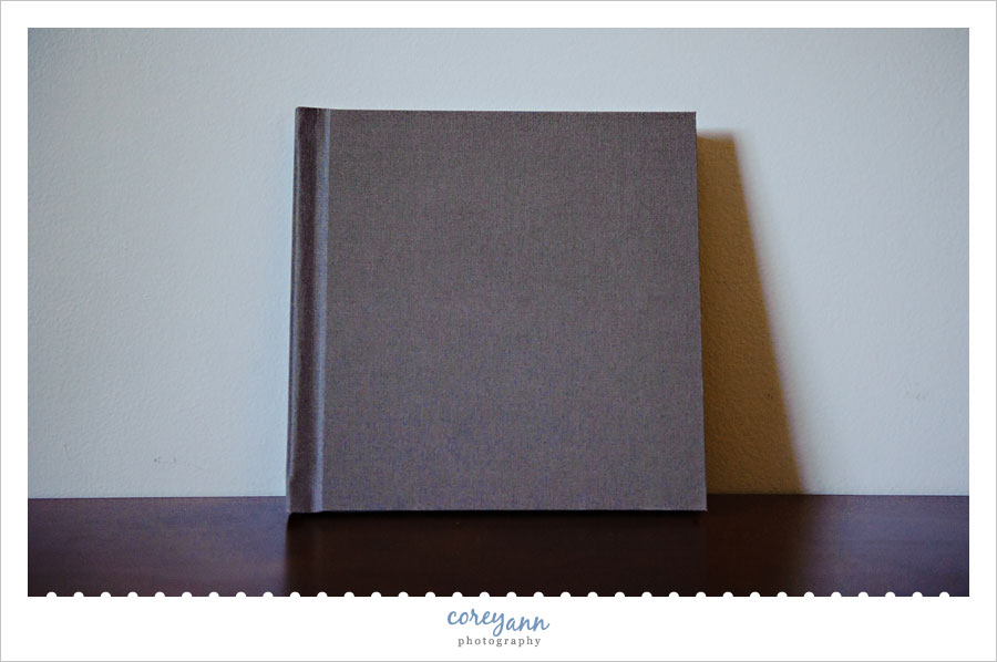 wedding album from finao in shady linen