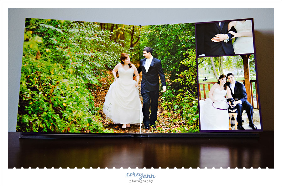 wedding album spread