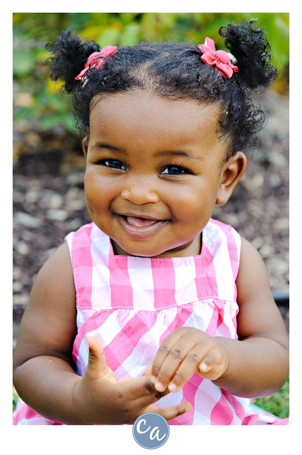 one year old portrait at lakeview park in lorain ohio