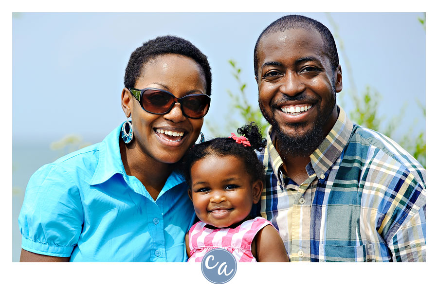 Brianna's One Year Portrait family portait with one year old