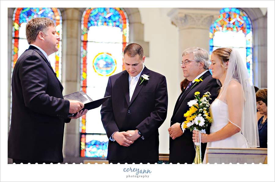 wedding ceremony at university of akron