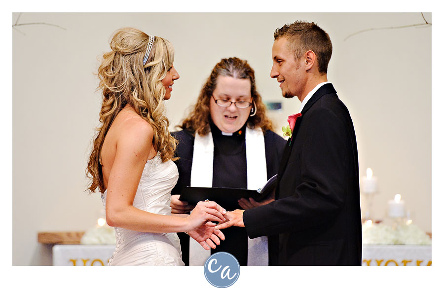 ring exchange during ceremony in sugarcreek ohio