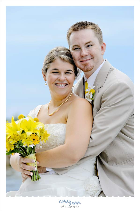 Emily and Jason's Wedding bride and groom at geneva-on-the-lake