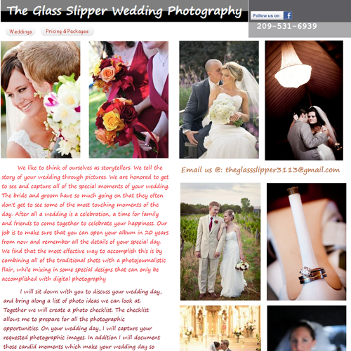 stolen pictures on glass slipper photography