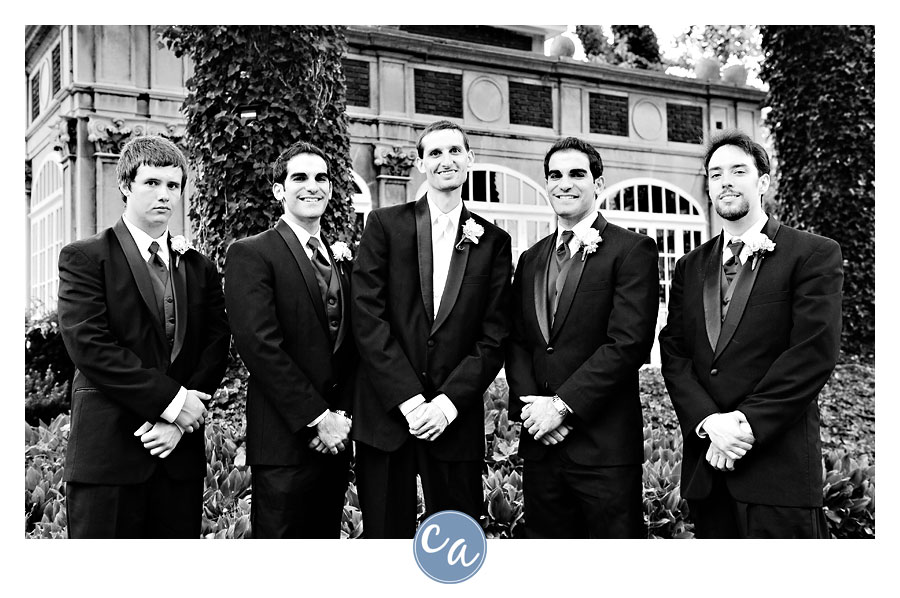 groom and groomsman at the glidden house in cleveland