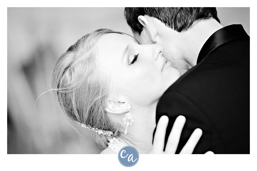 bride and groom dancing at the glidden house