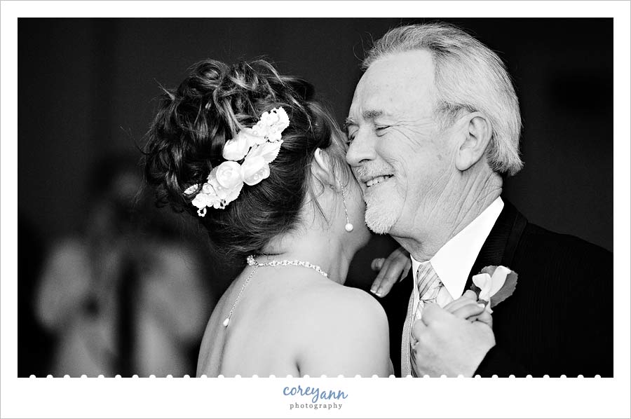 Joe & Marta's Wedding in Medina father daughter dance at blue heron in medina ohio