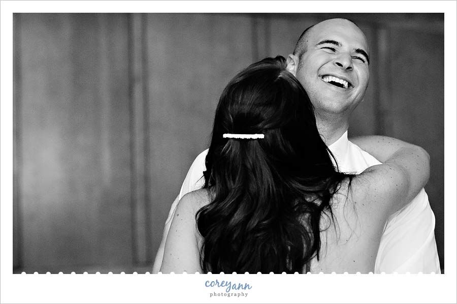 David and Kelli's Wedding bride and groom first dance at mcdonald marlite center