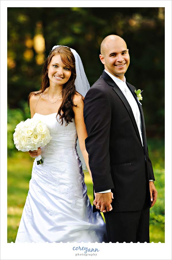 David and Kelli's Wedding bride and groom at warthers museum in dover ohio