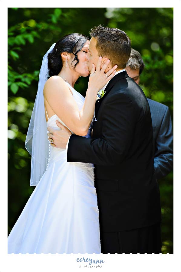 first kiss at lantern court at holden arboretum