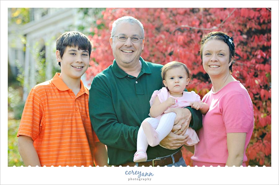 Miss Margaux | 1 Year fall family portrait in delaware ohio