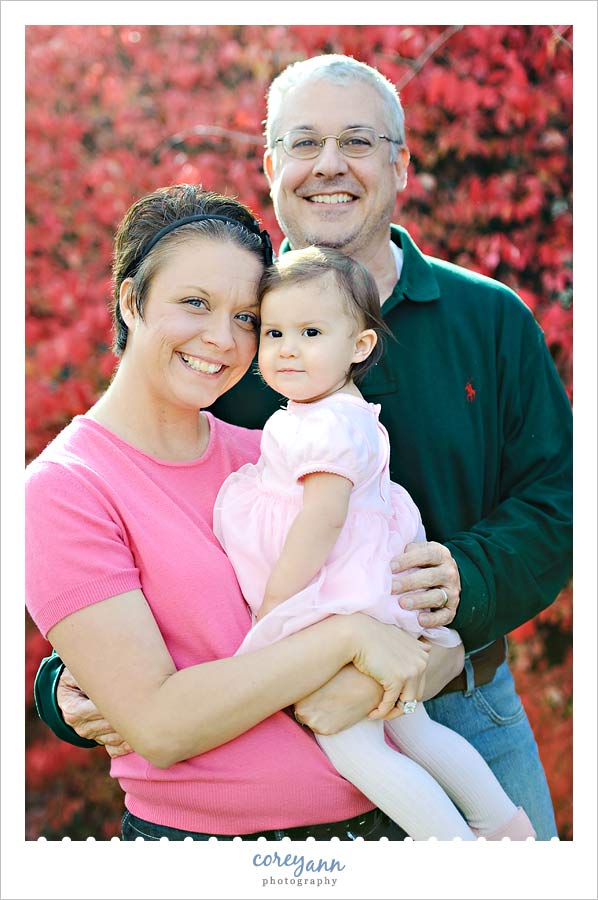 Miss Margaux | 1 Year family portrait outside in delaware ohio