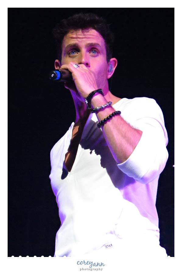 Joey McInyre of New Kids on the Block in concert in Ohio