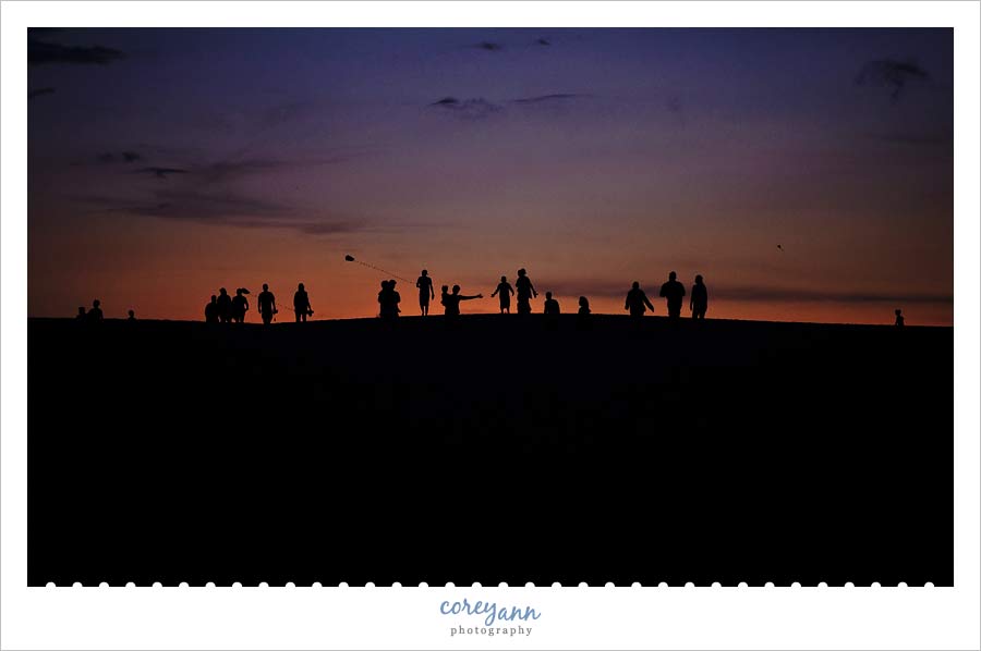 sunset on jockey's ridge