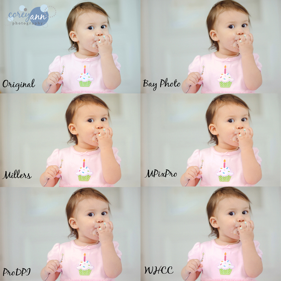Comparison of Photographic Prints from Professional Labs