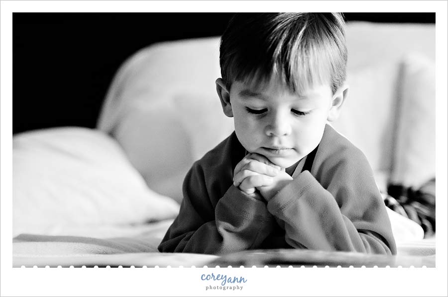 reading a night before christmas in christmas pajamas in avon ohio