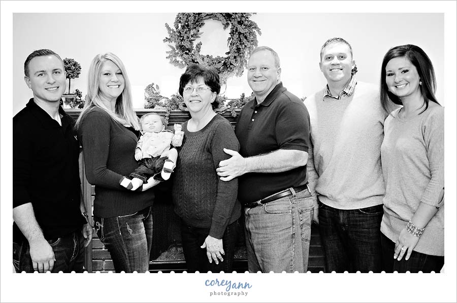 3 generation christmas portrait in hinckley ohio