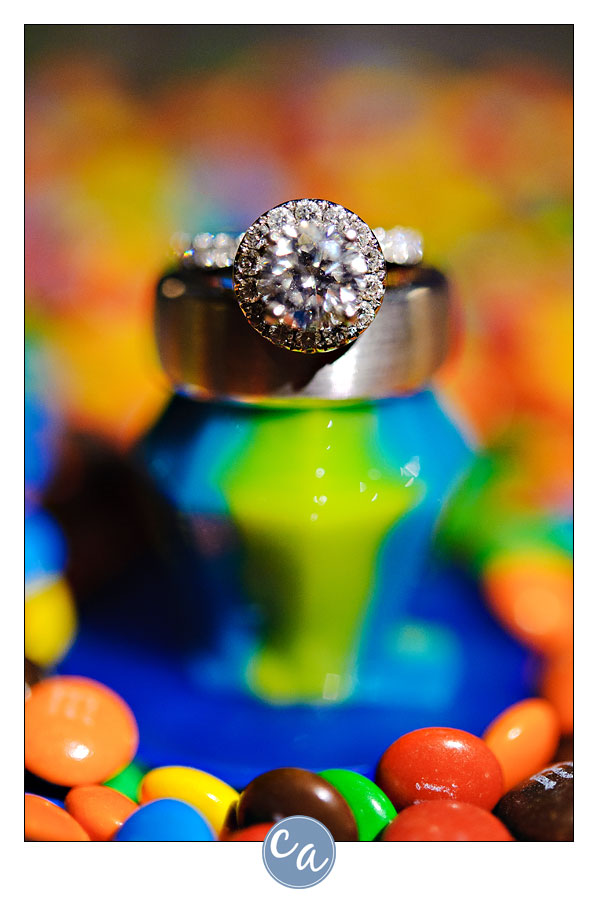 rings in candy buffet