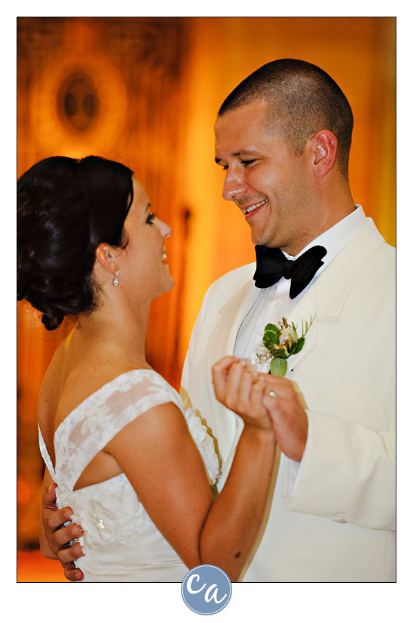 bride and groom first dance to from this moment