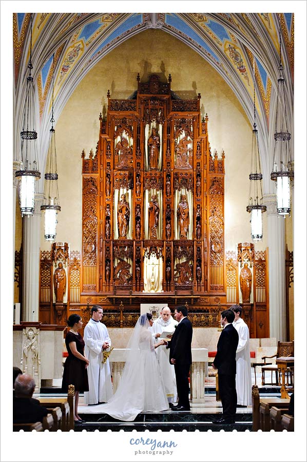 wedding vows at st john the evangelist in cleveland ohio