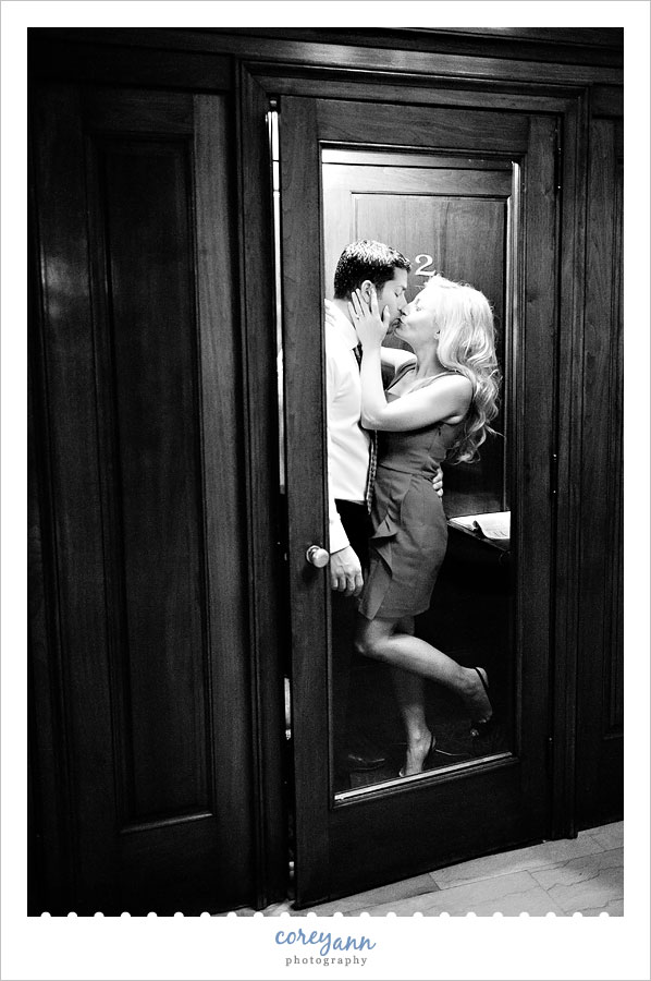 phone  both engagement session at the canton club in canton ohio