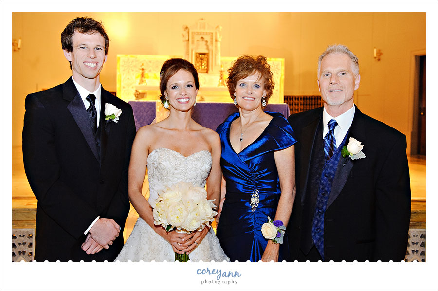 Wedding Formal Portrait with family in ohio