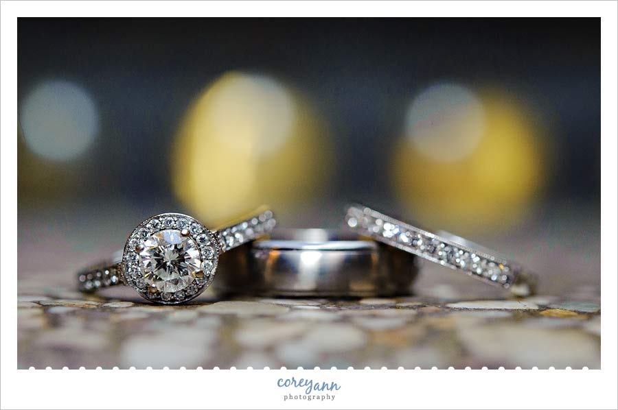 wedding rings at the arcade in the hyatt in cleveland