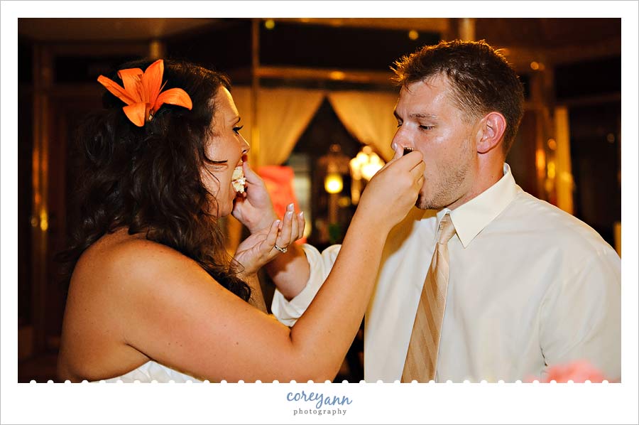 cake cutting at the arcade in the hyatt in cleveland