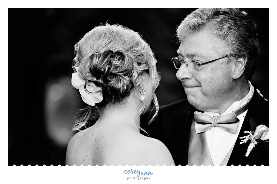 father daughter dance at wedding reception at buhl park