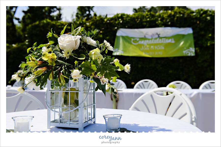 wedding reception at the treehouse in tremont ohio