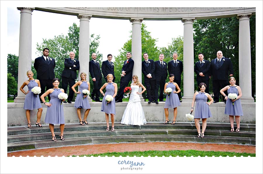 bridal party at oberlin college