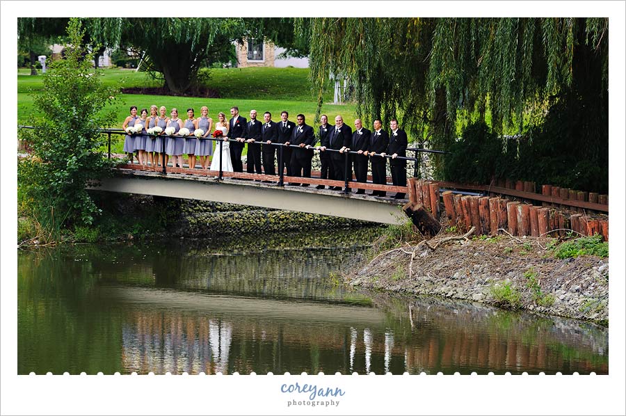bridal party at springvale golf course