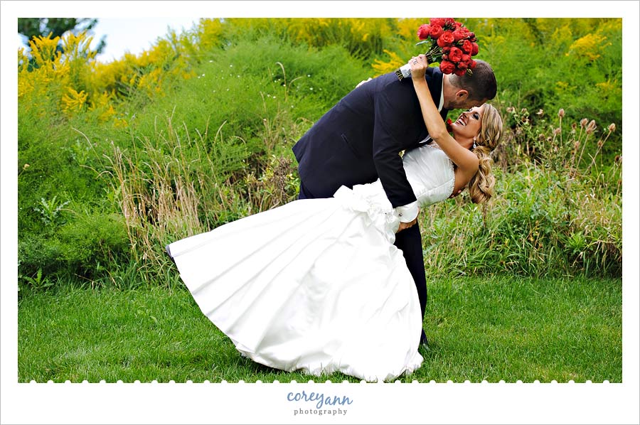 bride and groom at springvale golf course
