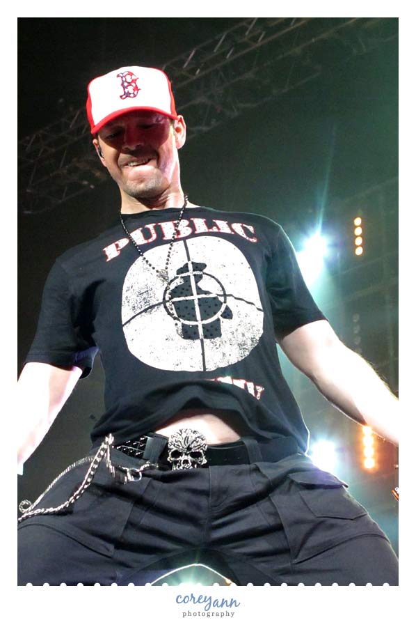 Donnie Wahlberg of New Kids on the Block in concert