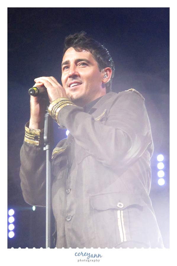 Jonathan Knight of New Kids on the Block in concert