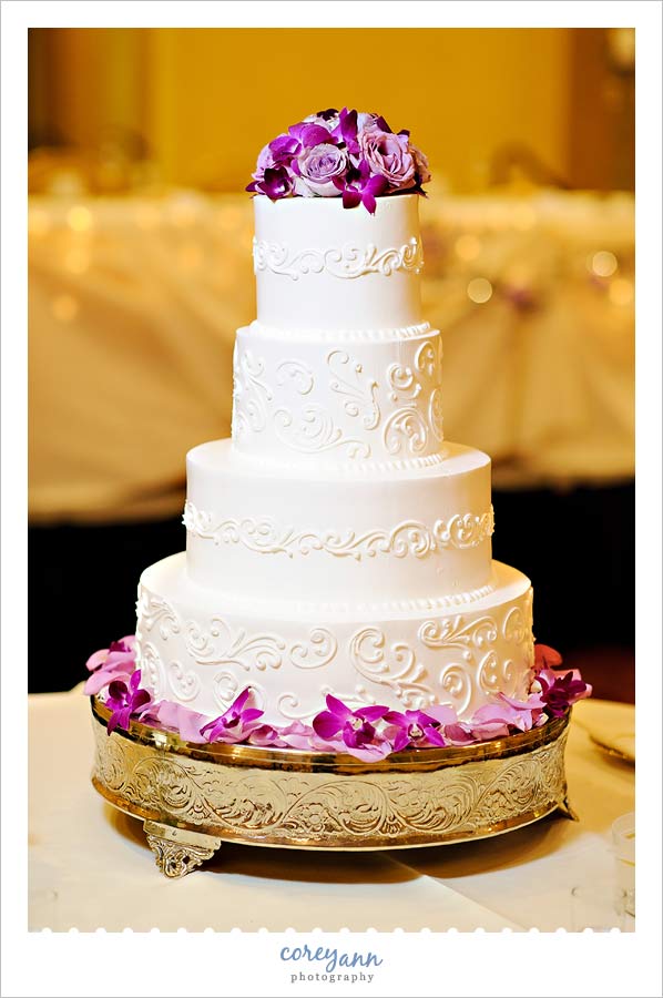 wedding cake by wild flour bakery in Cleveland Ohio