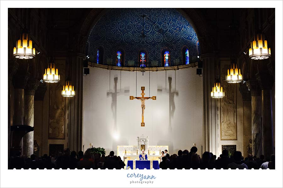 catholic wedding ceremony at St. Ignatius of Antioch in Ohio