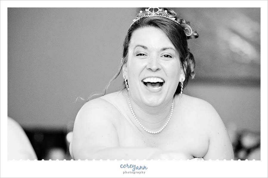 bride laughing