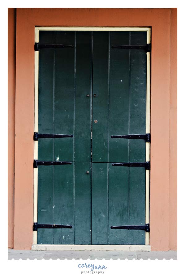 green door in New Orleans