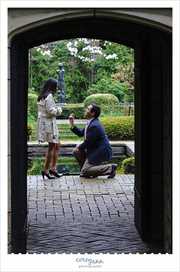 Proposal in the English Gardens at Stan Hywet Hall and Gardens